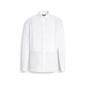 Zegna Tuxedo White French Cuff Panel Front Dress
shirt 44/17.5